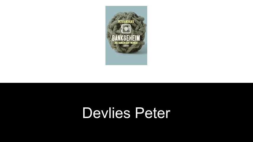 livres de Devlies Peter
