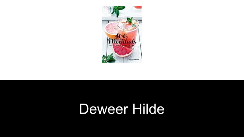 livres de Deweer Hilde