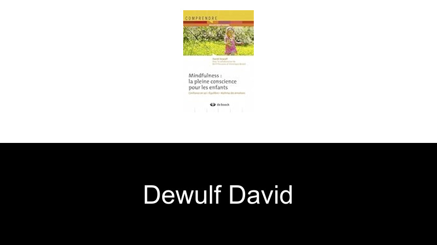 livres de Dewulf David