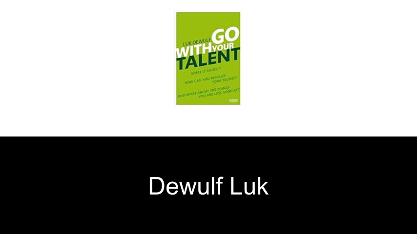 livres de Dewulf Luk