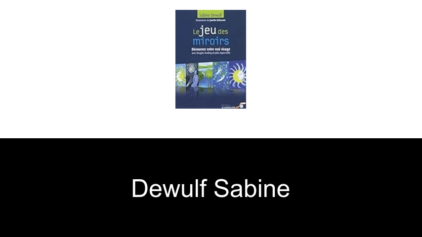 livres de Dewulf Sabine
