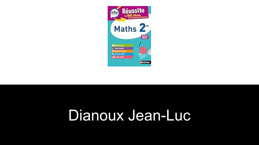livres de Dianoux Jean-Luc