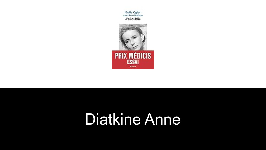 livres de Diatkine Anne