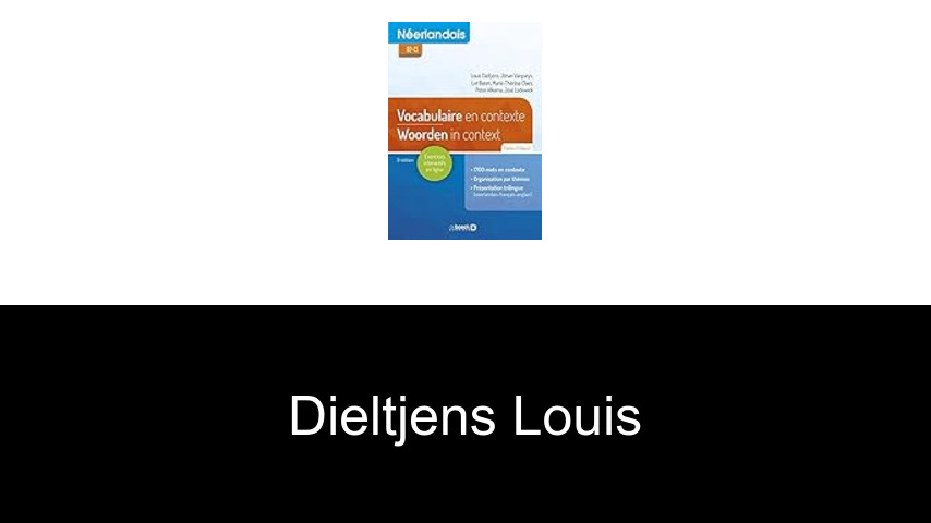 livres de Dieltjens Louis
