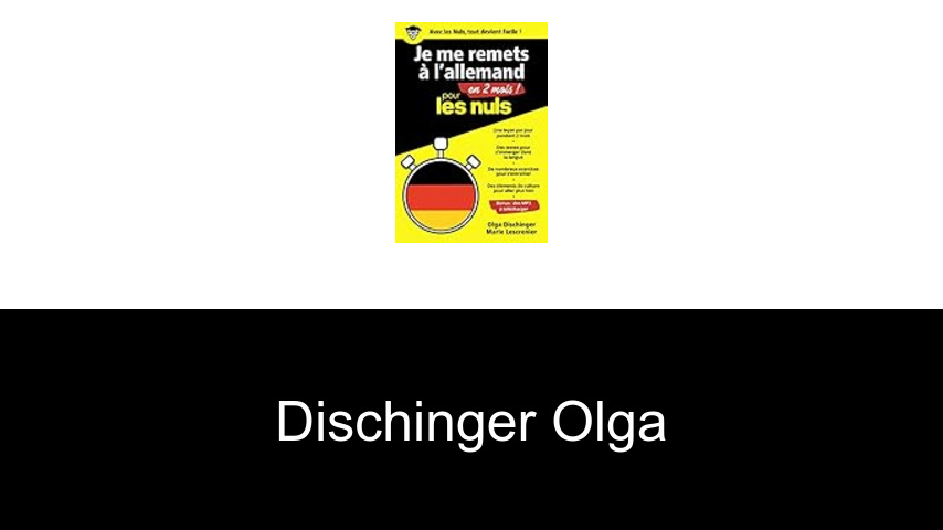 livres de Dischinger Olga