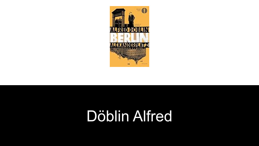 livres de Döblin Alfred