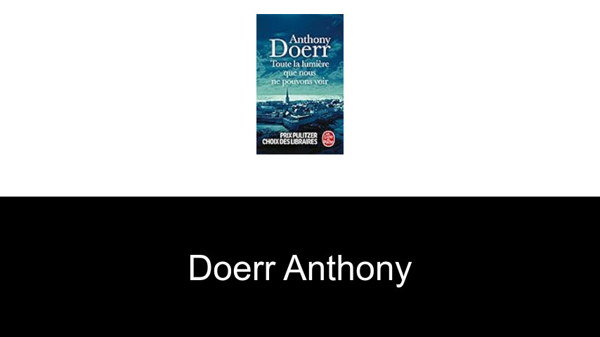 livres de Doerr Anthony