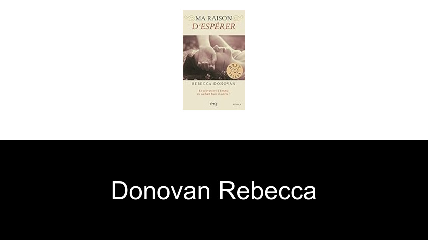 livres de Donovan Rebecca