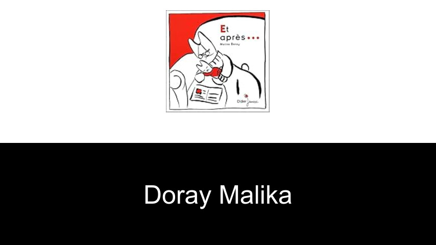 livres de Doray Malika