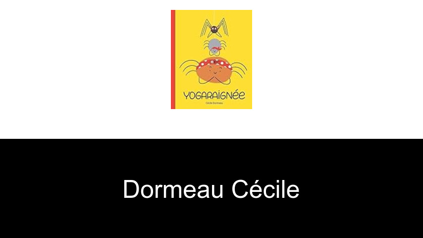 livres de Dormeau Cécile