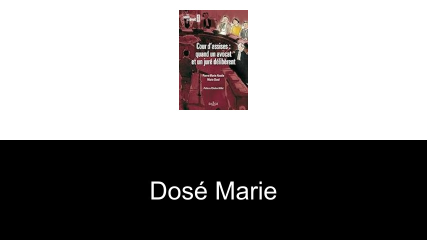 livres de Dosé Marie