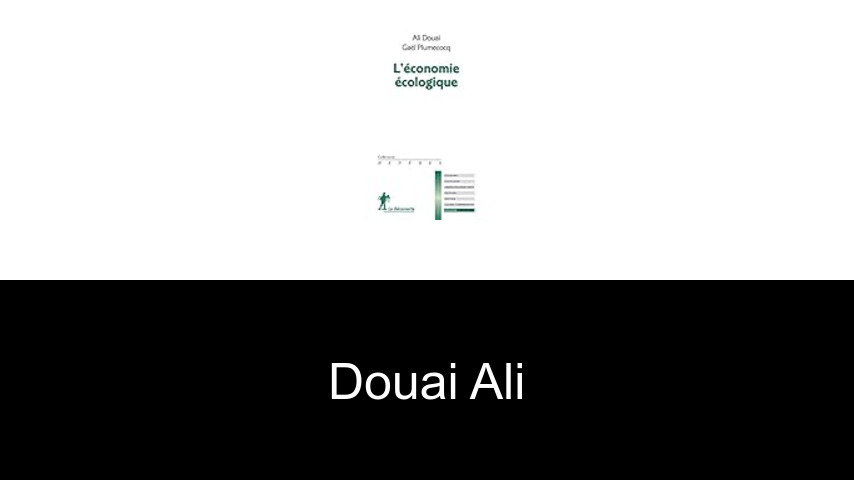 livres de Douai Ali