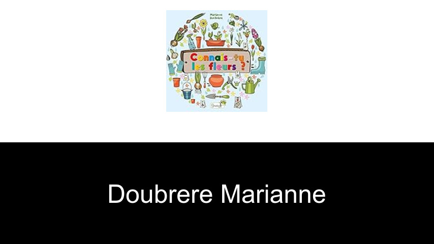 livres de Doubrere Marianne