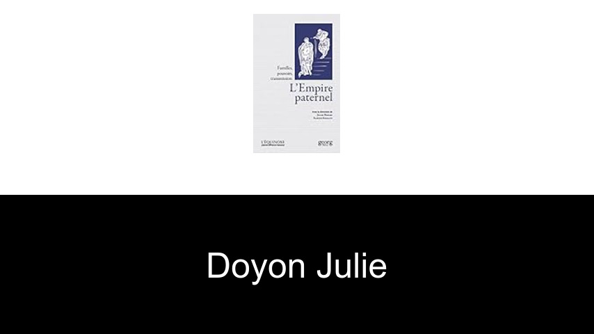 livres de Doyon Julie