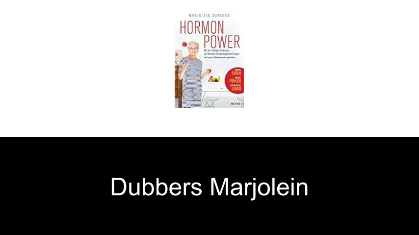 livres de Dubbers Marjolein