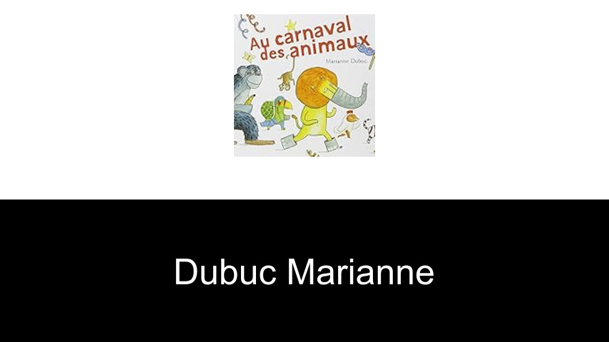 livres de Dubuc Marianne
