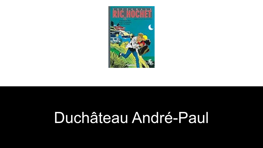 livres de Duchâteau André-Paul