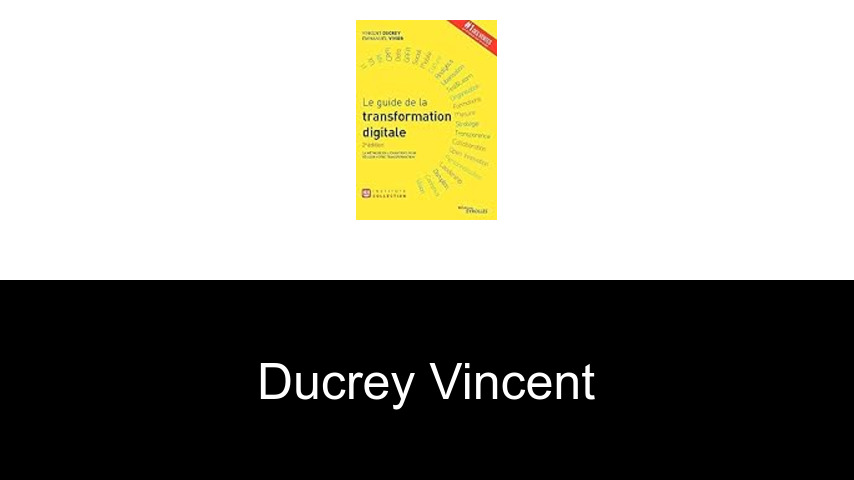 livres de Ducrey Vincent