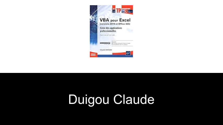 livres de Duigou Claude