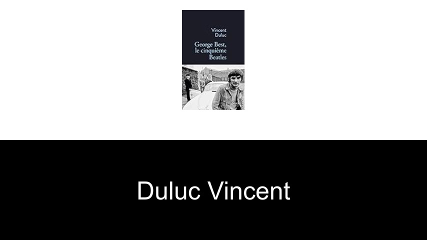 livres de Duluc Vincent