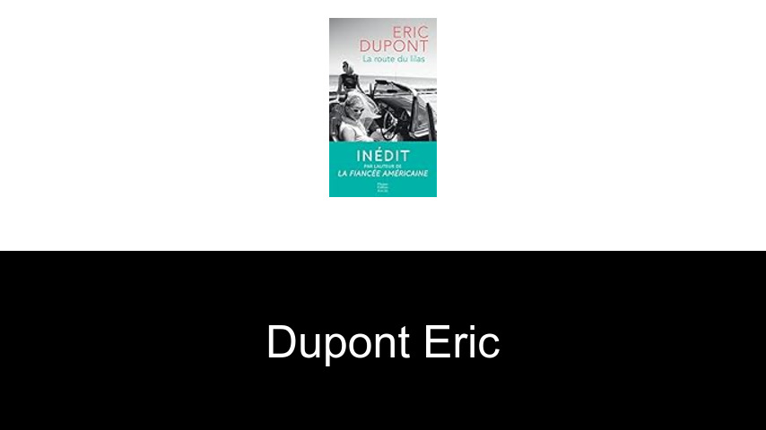 livres de Dupont Eric
