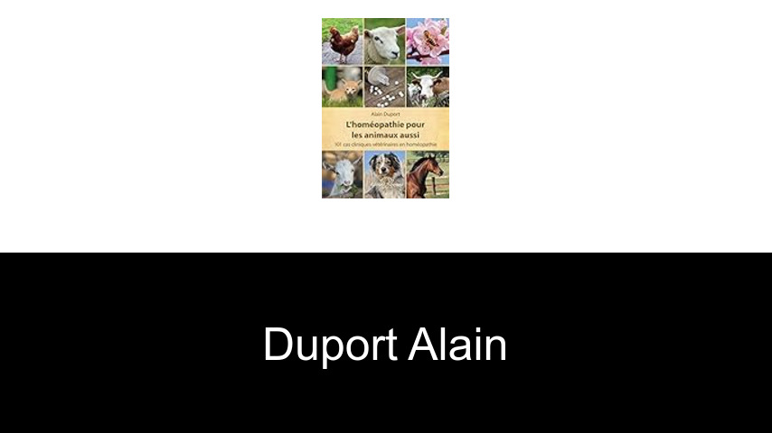 livres de Duport Alain
