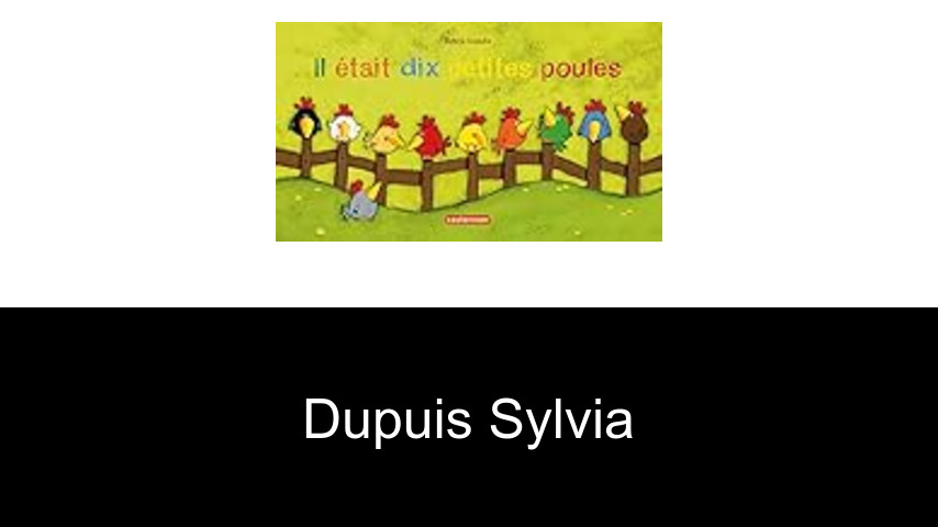 livres de Dupuis Sylvia