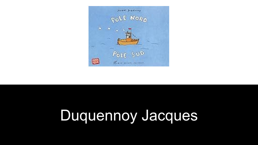 livres de Duquennoy Jacques