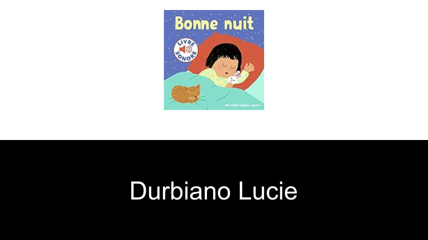livres de Durbiano Lucie