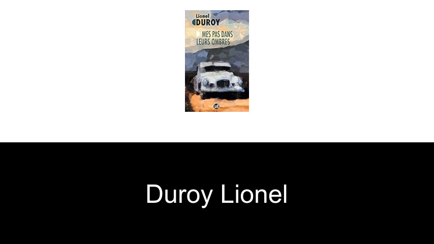 livres de Duroy Lionel