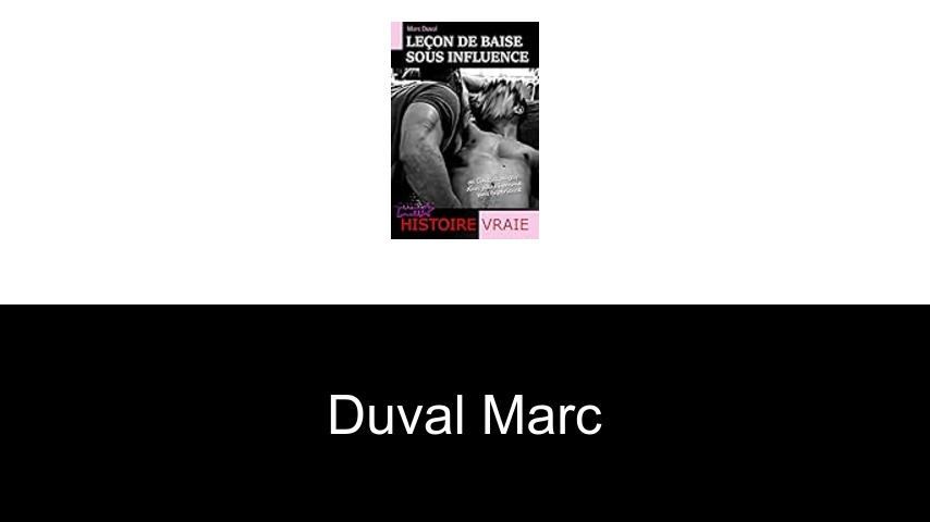 livres de Duval Marc