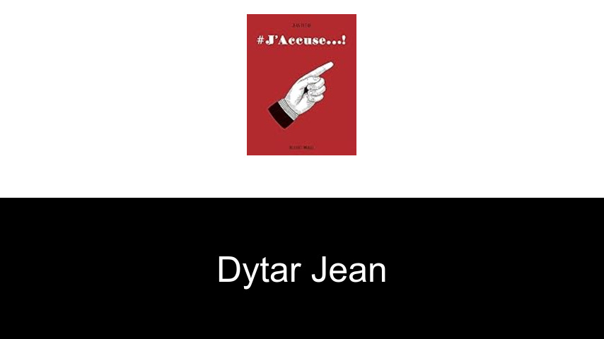 livres de Dytar Jean