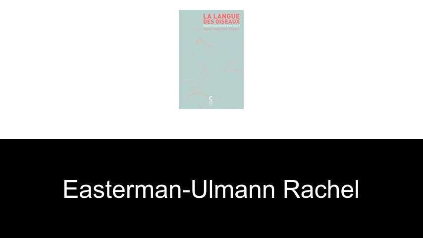 livres de Easterman-ulmann Rachel