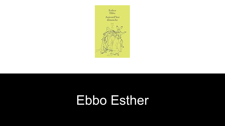 livres de Ebbo Esther