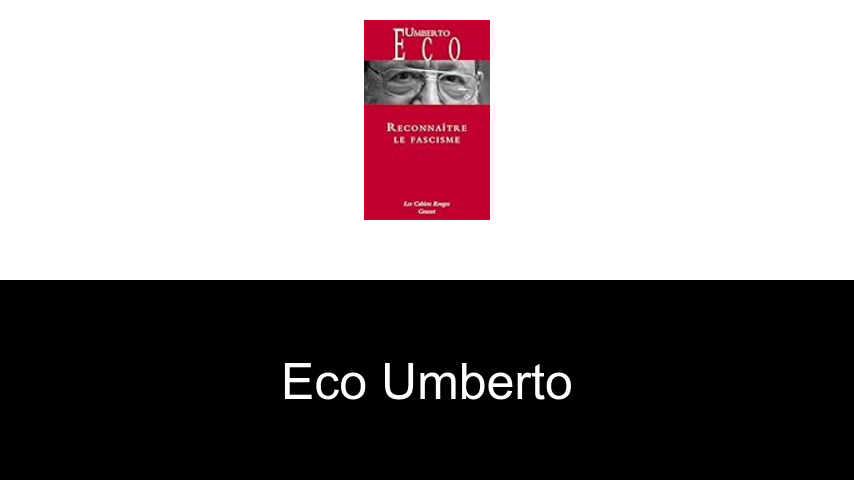 livres de Eco Umberto