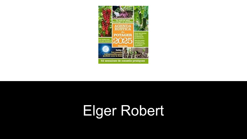 livres de Elger Robert