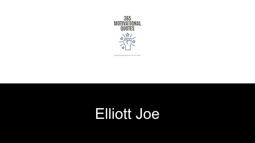 livres de Elliott Joe