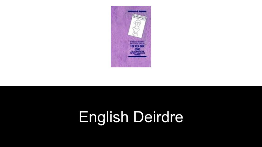 livres de English Deirdre