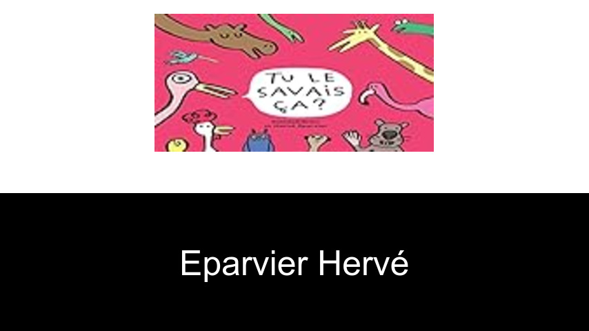 livres de Eparvier Hervé