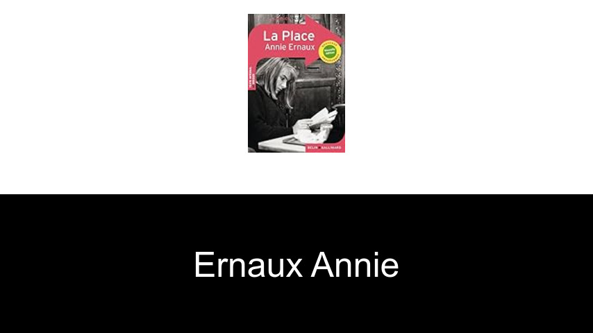 livres de Ernaux Annie