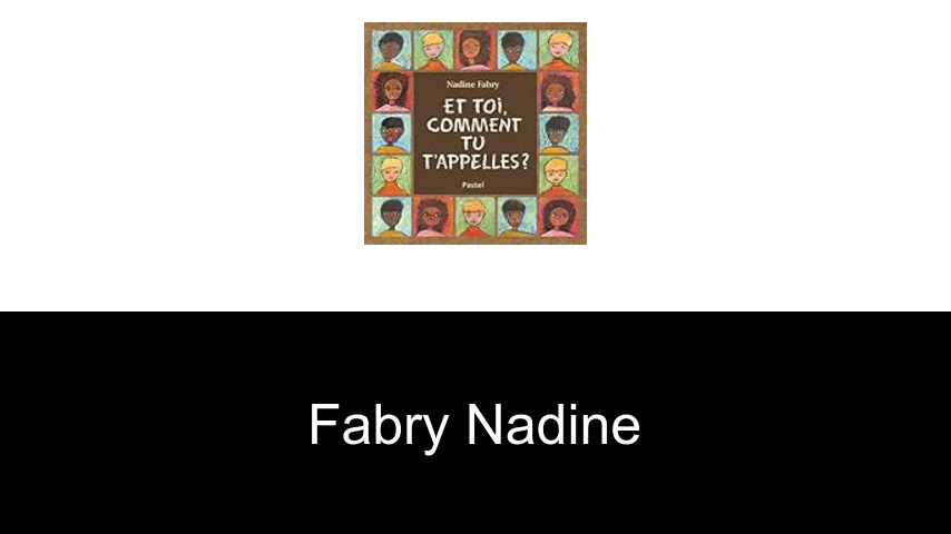 livres de Fabry Nadine
