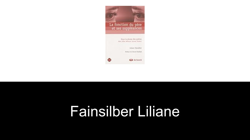 livres de Fainsilber Liliane