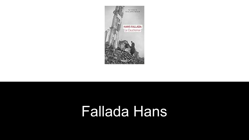 livres de Fallada Hans