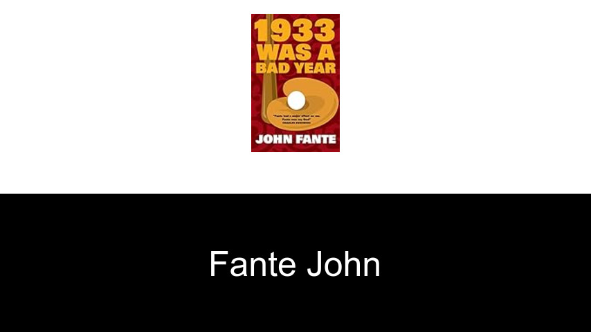 livres de Fante John