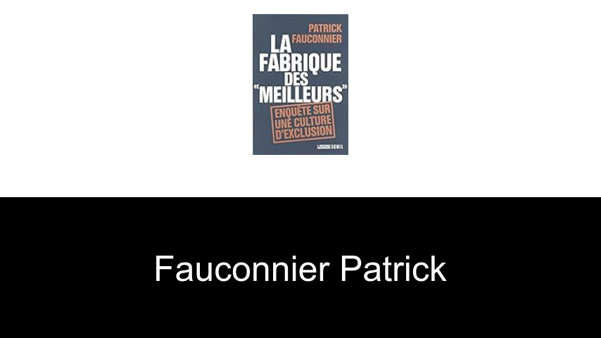 livres de Fauconnier Patrick