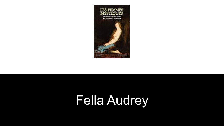 livres de Fella Audrey