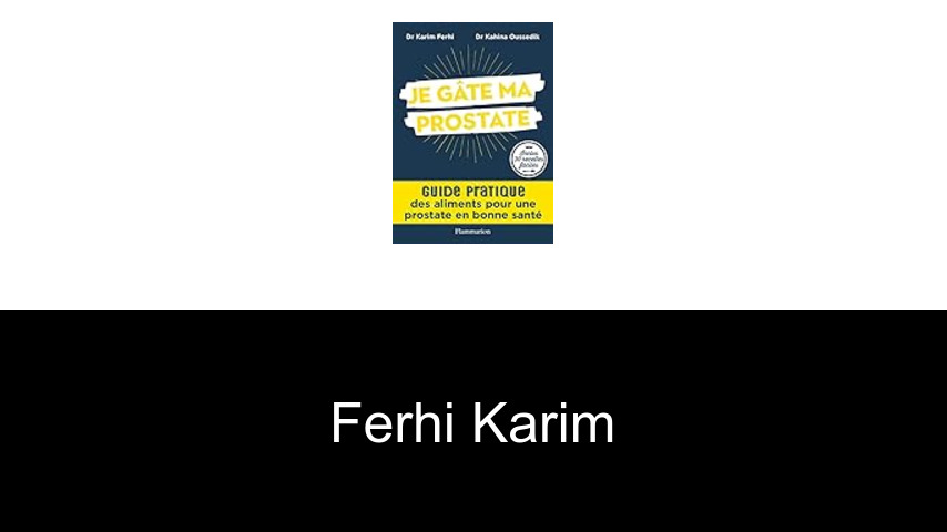 livres de Ferhi Karim