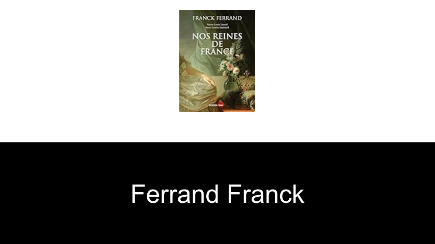 livres de FERRAND FRANCK