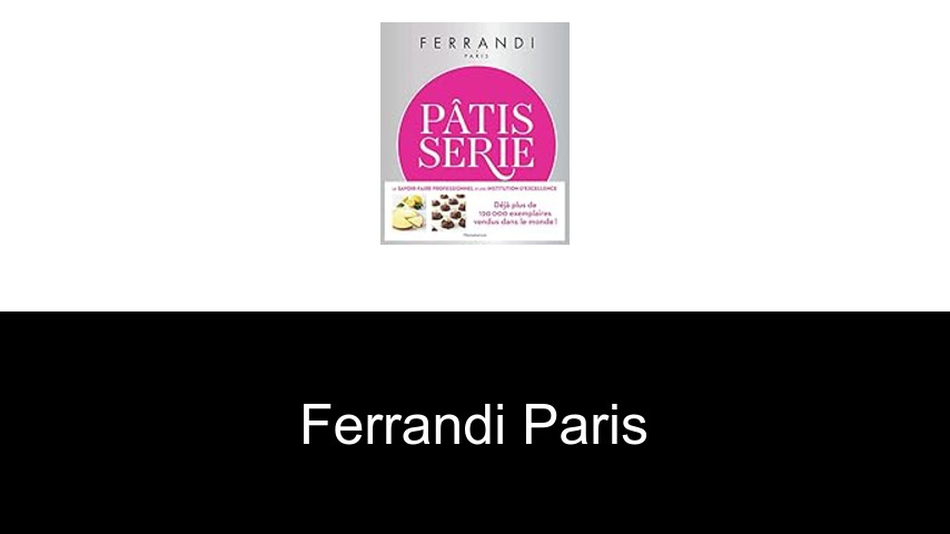 livres de Ferrandi Paris