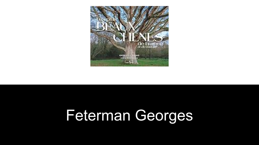 livres de Feterman Georges